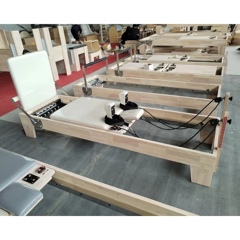 Pilates Yoga Machine - Yoga Training Pilates Reformers Equipment Oak