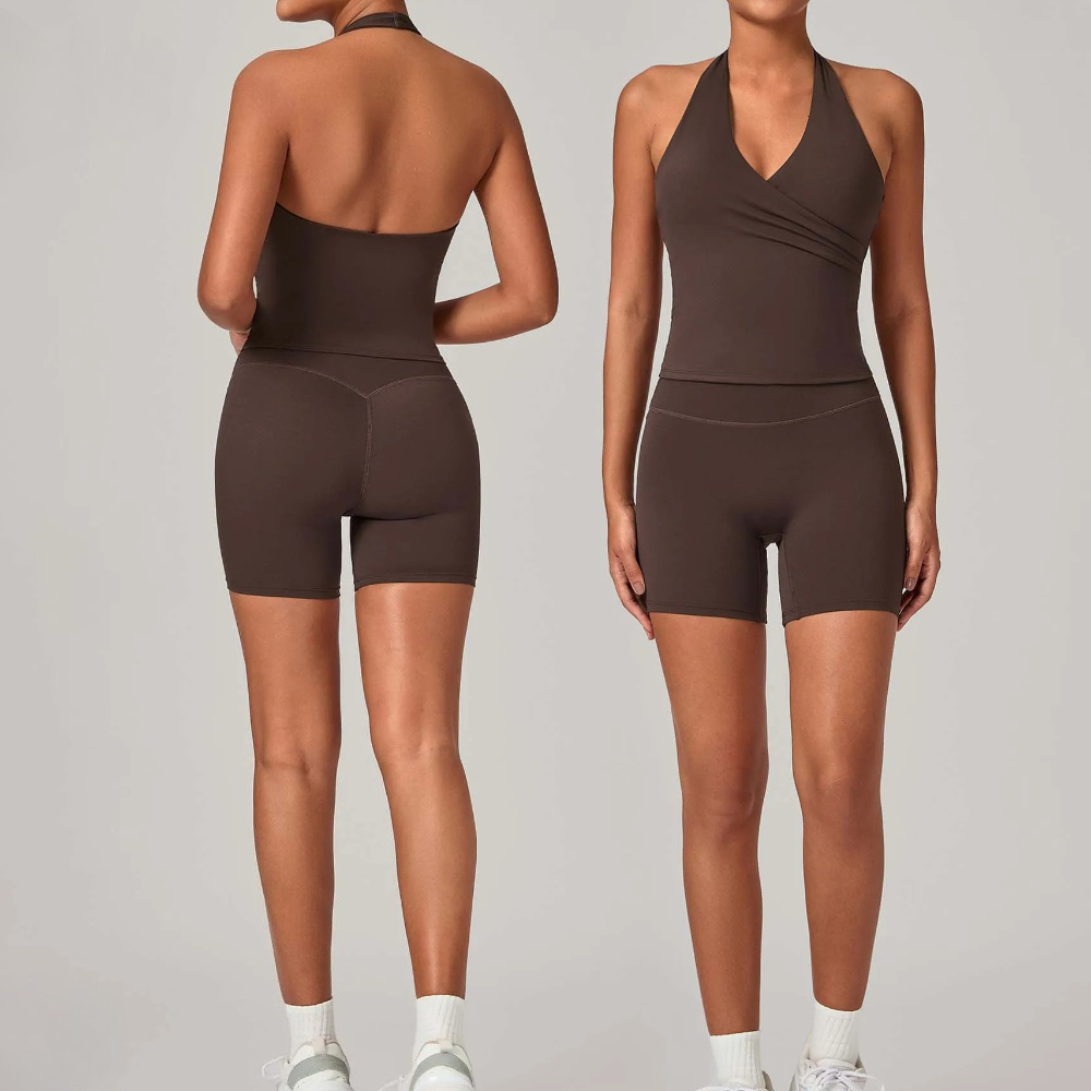 2-piece Women Gym Jogging Spor - Pilates Yoga Set ulasan dan harga