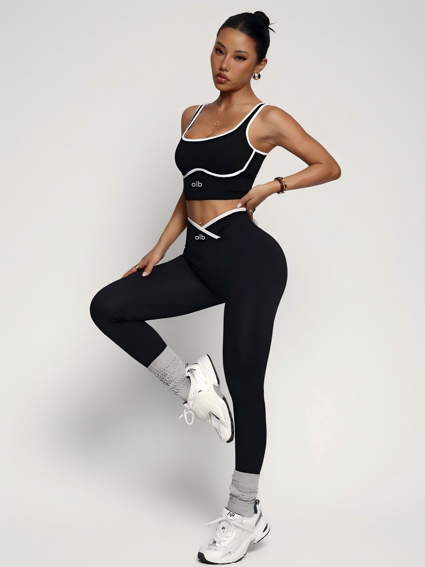 2-piece new sports bra vest pa - Pilates Yoga Set ulasan dan harga