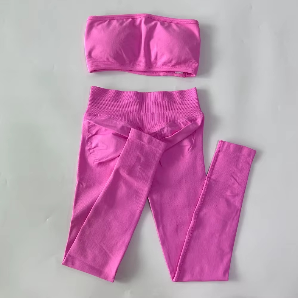 2 Piece Strapless Women's Band - Pilates Yoga Set ulasan dan harga